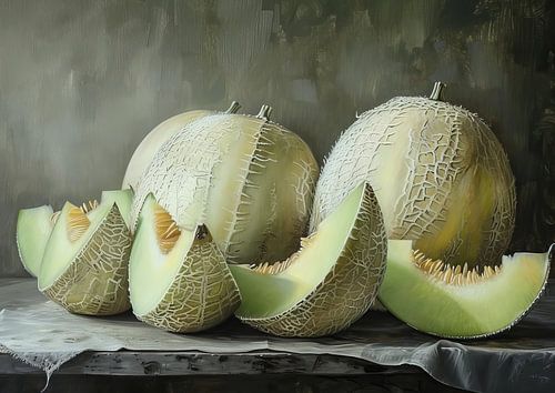 Malerei Melone