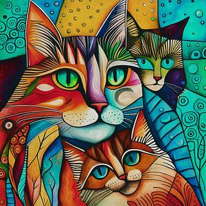 Künstlerische Katzen
