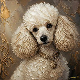 Französischer Pudel von Johannas Art Creations