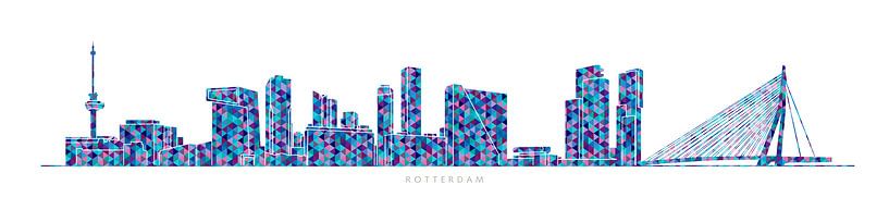 Rotterdam skyline van Harry Hadders