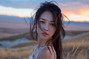 pittoresque femme japonaise Asie