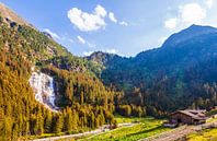 Grawa-waterval in het Stubaital in Tirol van Werner Dieterich thumbnail