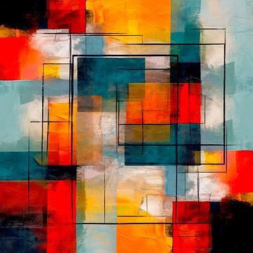 Tribute to Mondrian by Harry Hadders