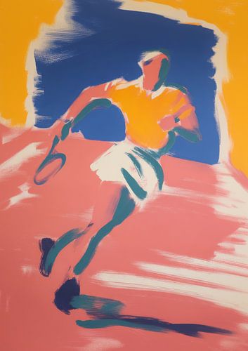 Tennis in een kleurenspel