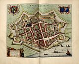 Zaltbommel, Stadsplattegrond Joan Blaeu 1652 van Atelier Liesjes thumbnail