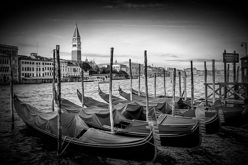 VENICE Grand Canal & San Marco's Tower | Monochrome 