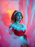 women santa claus costume