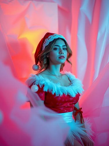 costume du père noël pour femme sur hisam colours