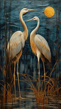 Pair of Cranes by Art Lovers