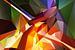Digitales Kunstwerk "Phoenix aus der Asche" Abstrakter Kubismus von Pat Bloom von Pat Bloom - Moderne 3D, abstracte kubistische en futurisme kunst