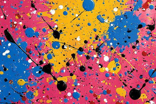 Abstract Kleurencompositie