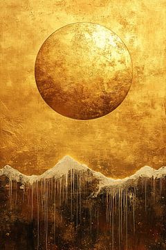 Gouden Cirkel | Sneeuwtoppen Goud van Kunst Kriebels