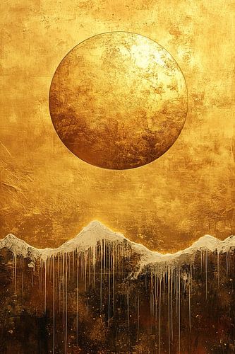 Cercle d'Or | Snow Peaks Gold sur Caprices d'Art
