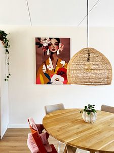 Buntes modernes Porträt