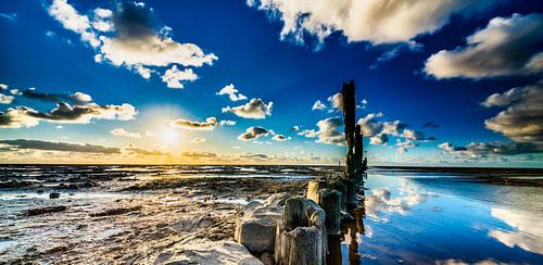 Sonnenuntergang auf dem Wattenmeer