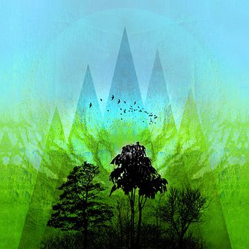 TREES under MAGIC MOUNTAINS V-GREEN von Pia Schneider