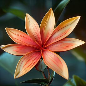 Fleur Macro Ixora Coccinea sur Chromatic Fusion Studio