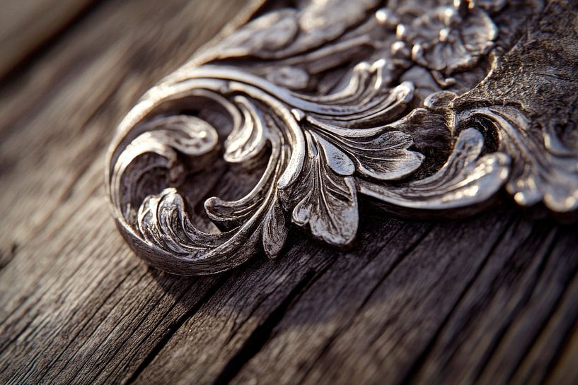 Artful silver decoration by Poster Art Shop