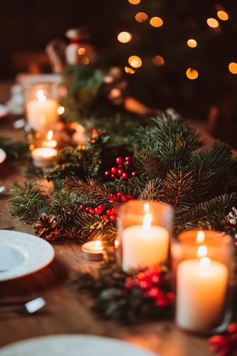 Kersttafel decor