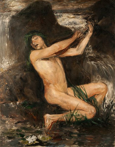 Ernst Josephson - The Aquarius (between 1882 and 1884) by Peter Balan