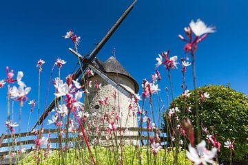 Vieux moulin à vent dans la campagne française sur gaps photography