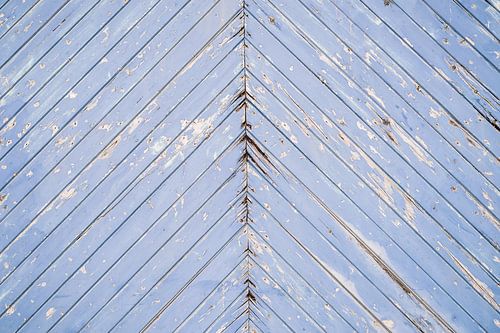 Porte en bois bleue