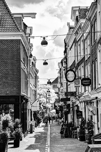 Binnenstad van  Den Haag Nederland Zwart-Wit