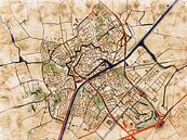 Kaart van Middelburg in de stijl 'Serene Summer' van Maporia thumbnail