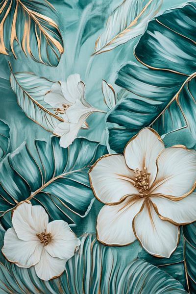 Tropical floral splendour by Poster Art Shop