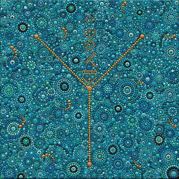 Warten auf den Frühling - Dot Art Painting Tessa Smits