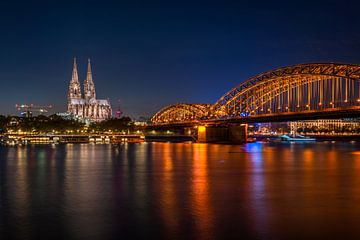 Köln / Cologne / Keulen at night van Maurice Meerten
