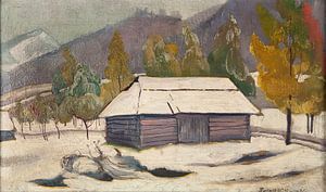Stanisław Ignacy Witkiewicz - Landschaft vom Liwiec-Ufer aus (1913)