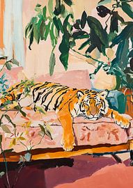 Lion rests by Niklas Maximilian