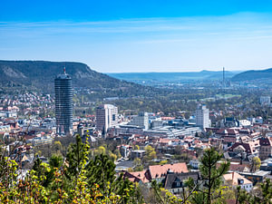 Blick über Jena in Thüringen