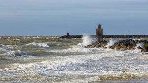 Storm aan de kust, op 2e paasdag  van Bram van Broekhoven