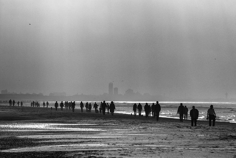 Strandwandeling bij Katwijk von Hans Wijnveen