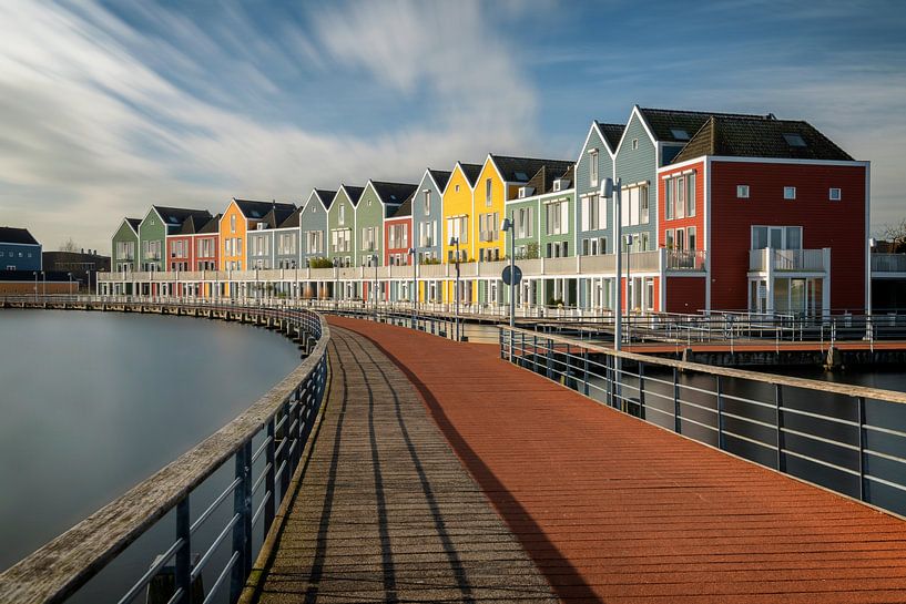 Des maisons colorées au Rietplas Houten sur Ruud Engels