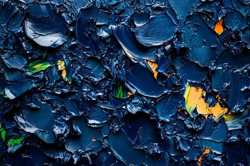Farbenfrohe Acrylstruktur in Blau