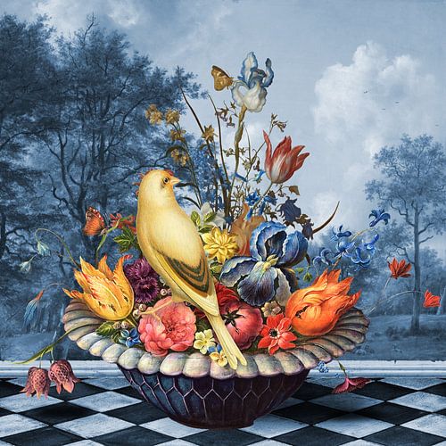 The Bird on a Still Life by Marja van den Hurk