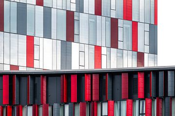 Red and grey patterns by Werner Lerooy