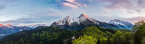 der Watzmann im letzten Licht von Daniela Beyer