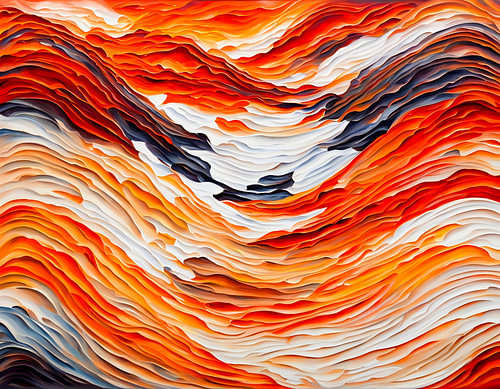 Earthy Sahara Wave Abstraction