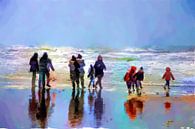 A walk on the beach by Frans Van der Kuil thumbnail