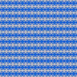 Wellenmuster mit Stoffauflage. Farbe: Indigo von Grüntyers .