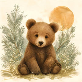Boho Botanical Nursery Collection - Baby Bear