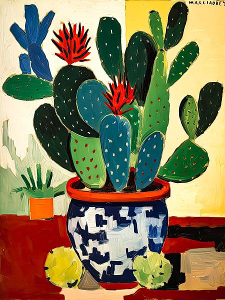 Cactus coloré par Your unique art