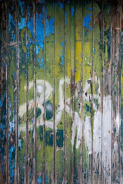 Structuur deur | Reisfotografie in Portugal van Sanne Overeijnder