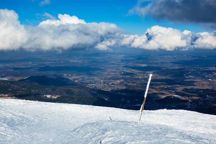 Blick von der Schneekoppe im Riesengebirge in Tschechien par Rico Ködder