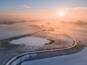 Winterlandschap in de Ooijpolder (1) van Luc van der Krabben thumbnail