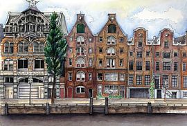 Stadt-Serie 01 - Amsterdam A von Yeon Yellow-Duck Choi